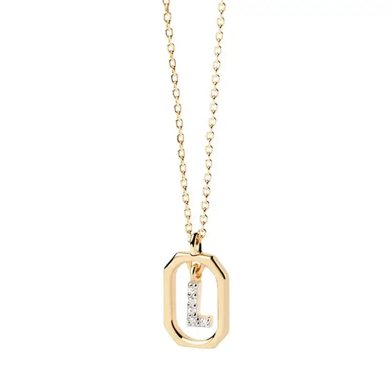 Plated Letter Necklace