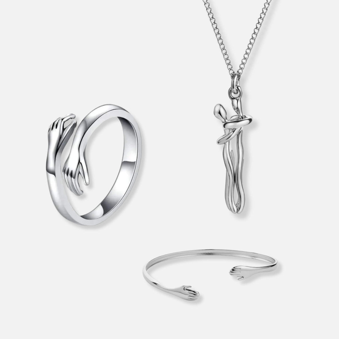 Hug Ring, Hug Necklace & Hug Bracelet